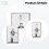 Key Switch Lock for Access Control, Stainless Steel Panel, On/Off Indicator, 2 Keys Included 2