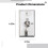 Key Switch Lock for Access Control, Stainless Steel Panel, On/Off Indicator, 2 Keys Included 4