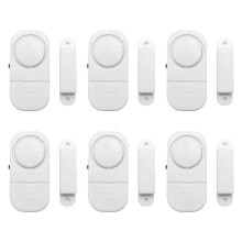 6 SäTze/Paket, Kabelloser Diebstahlschutz für Wohnung, Einbruchalarm, TüRalarm, Fenster für Die Sicherheit zu Hause, DIY-Magnetsensor