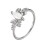 Elegant Moon Shape Rings Unique Finger Rings Hand-7 Silver 1