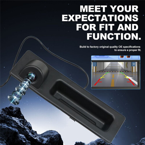 Car Trunk Handle Camera Car Reversing Camera Supports AHD and CVBS RCA Fisheye for  E82 E88 E84 E90 E91 E92 E93 2