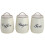 Elegant Round Tea Sugar Coffee Canister Storage Jar With 1