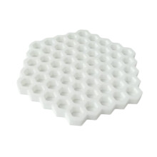 Elegante witte onderzetter met honingraatontwerp, ideaal-Wit