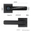 Smart Fingerprint Door Lock with Keypad, App Controlled Digital Password Handle, Black Electronic 5