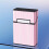 Cigarette Case for 20 Regular Size Cigarettes - Magnetic Closure, Moisture-Proof, Pressure Resistant Pink 2
