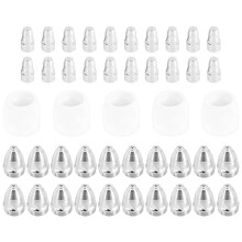 45Pcs P80 Electrode Tips 1.3 Nozzle Shield Cup for P-80 Plasma Cutter Torch Consumable 80-100A Welding Soldering Tool
