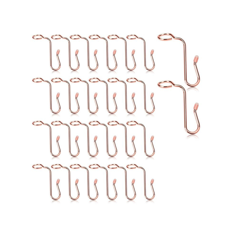 50Pcs Hanger Connector Hooks Hanger Extender Hooks Stable Clothes Hanger Connector For Clothes Hangers Rose Gold 6033295462035