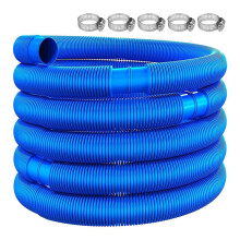 6. Swimming Pool Hose Diameter 32 Mm with Hose Clamp ,Swimming Replacement Pipe Pool Cleaner Tool,