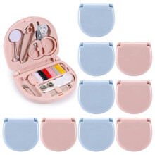 10 Pack  Travel Sewing Kit Portable Emergency Sewing Repair Kit in Bulk with Threads Scissors Hand Sewing Needles