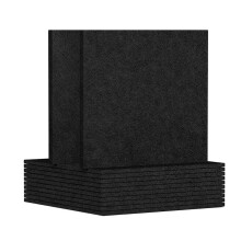 12 Pack Acoustic Panels ,12 x 12 x 0.3Inch Wall and Ceiling Sound Absorbing Panels,for Home,Recording Studio Black