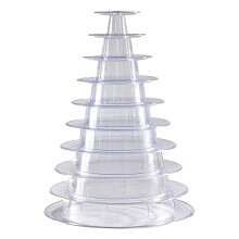 10 Tier Cupcake Holder Stand,Round Macaron Tower Stand,Clear Cake Display Rack for Wedding Birthday Party Decor
