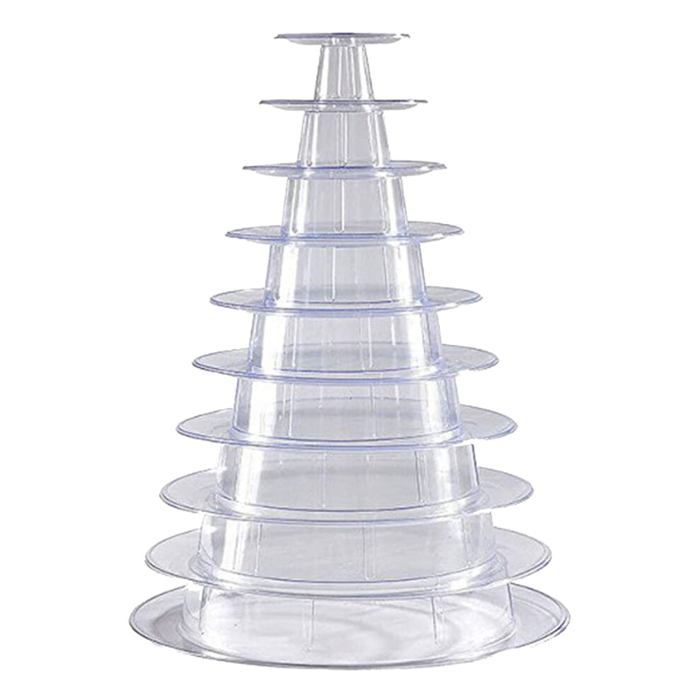 10 Tier Cupcake Holder Stand,Round Macaron Tower Stand,Clear Cake Display Rack For Wedding Birthday Party Decor 4712129003881