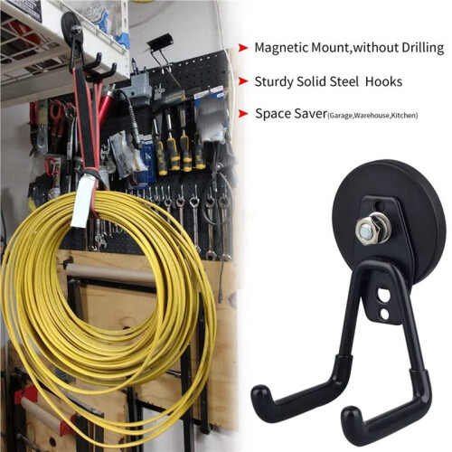 Heavy Duty Magnetic Utility Hook Set for Tool Rack Office Accessories 2