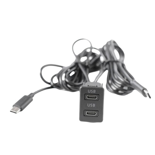 Auto Android Navigatie Machine Dubbele TYPE-C Ingang Naar USB Interface Paneel Verlengkabel Adapter Paneel 1