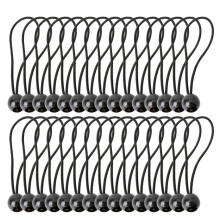 30 StüCk Bungee Schnur mit BäLlen, Elastische BäNder, Bungee Knebel, BäNder für Festzelte, Zelte, Banner, Fahnen Masten, Plane