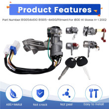 819054A610 Car LOCK + KEYS and CYLINDER LOCK SET for I800 H1 Starex H-1 2002 Car Part 81905-4A610