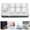 Mini 6-Key Programmable Mechanical Keypad with Knob, Acrylic, Black/White 1