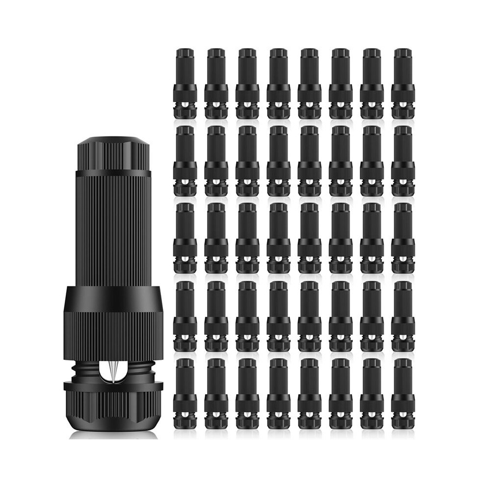 Low Voltage Wire Connectors - 12-18 Gauge Waterproof Landscape Lights Connector For Outside Path Light Deck Light Yard 6034019137413