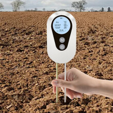 Testeur de Numérique 4 en 1, PH, Humidité, Lumière, Température, pour Jardin, Serre, Ferme, Extérieur et Intérieur.