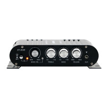 ST-838 HiFi 2.1 Channel Stereo Bass Sound Amp Bass and Treble Adjustment Audio Amplifier Car Home Amp US Plug