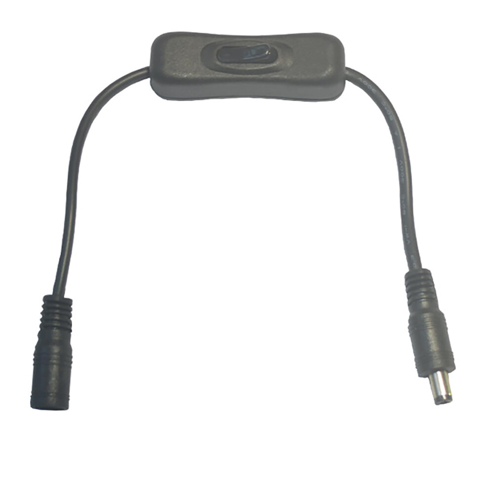 Dc Power Extension Cable 5.5X2.1mm Female To Male Connector For Cctv Cameras And Led Strips Black 9092120539752