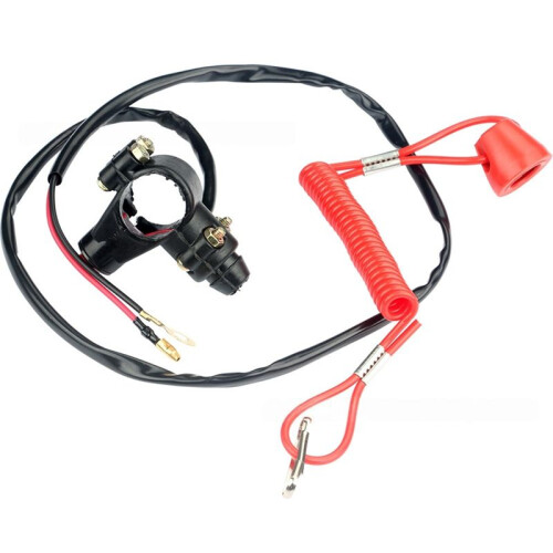 Motorcycle ATV Tether Lanyard Emergency Stop Engine  Push Button Universal Parts 2