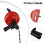 5M Pipe Dredging Machine Sewer Pipe Unblocker Snake Pipe Dredging Tool Professional Plumbing Snake Sewer Blockage Tool 5