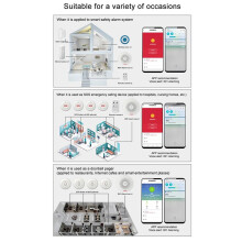 Tuya WiFi Elderly Pager Patient Bedside One-Button Emergency Bell Wireless SOS Call Alarm EU-Plug