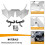 White for  Z650 2020-2024 Winglets Front Nose Cone Panel Fairing Beak 5