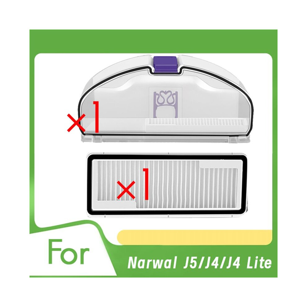 For J5/J4/J4 Lite Dust Box With 1 Filter Robot Vacuum Cleaner Accessories Replacement Parts Trash Dust Box 6032310048278