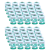 50 Pack LS14250 3.6V 1/2 AA Lithium Battery 1200mAh Non Rechargeable for PLC Backup Long Shelf Life