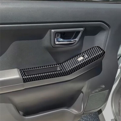 Car Window  Panel Frame Window Glass Lift Button Bezel for  Taft 2024 RHD Carbon Fiber Pattern 2