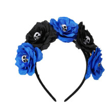 6 Piezas de Diadema Decorativa para Fiesta de Halloween, para Carnaval, Día de los Muertos, Corona de Flores y Calaveras, Tocado Gótico, Disfraz de