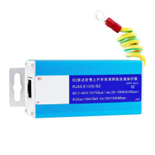 Circuit Breaker with HD Gigabit Ethernet Surge Protector RJ45 Class B2 DIN Rail Mount