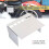 Chrome Square Battery Box Cover for  Dyna Low Glide FXS Super Glide FXR FX 2