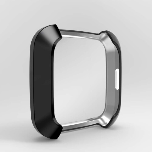 Screen Protector 5 Pack with Slim TPU ShockAbsorbing Full Coverage Case for Fitbit Versa Lite 2
