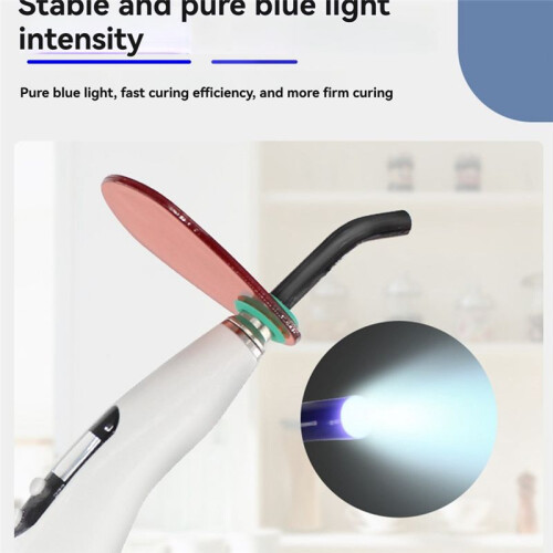 LED Dental Curing Lamp 1 Second Light Cure with 3 Working Modes Full Power Adjustable Work  Teeth Whitening US Plug 1