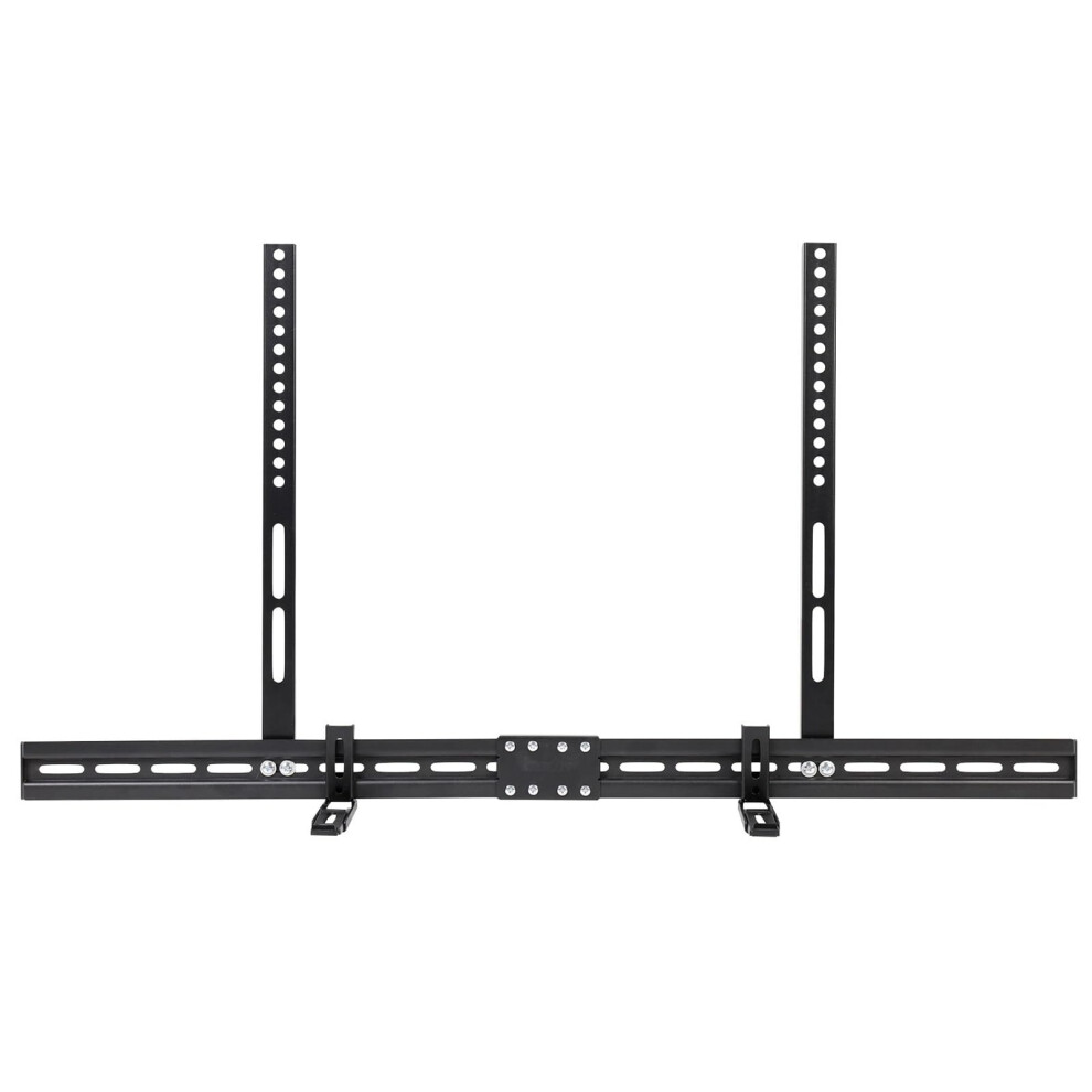 Universal Soundbar Mount Bracket Under Tv Fits Soundbars With Or Without Holes Black 9092120540918