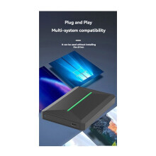 USB3.1 2.5 Inch SSD Case Laptap External SSD/HDD Case for Windows/Mas Os/Linux