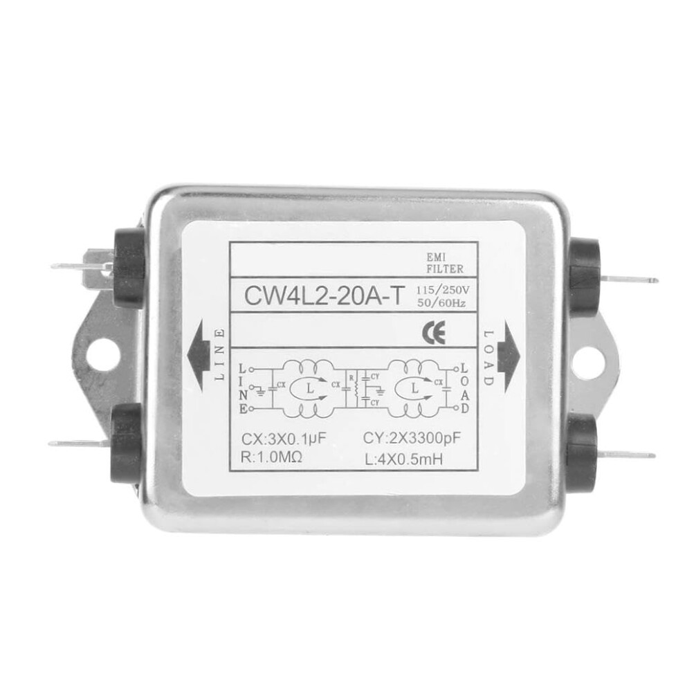 Emi Power Filter Single Phase Double Section Noise Reduction For Stable Power Delivery And Voltage Protection 9771547621959
