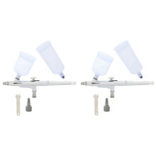 2X Airbrush Spray Tool 0.5mm Gravity Feed Double Action Airbrush Cake Tattoo Pistola de Pintura Aerografo Nail Tool