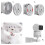Security Camera Wall Mount Bracket, 360 Adjustable Weatherproof Holder for Indoor Outdoor Use 2