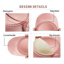 2X Dumpling Maker,Empanadas Press Mold Maker Set with Dough Cutter, Dumpling Mold Set and Cutter for Pierogi,()