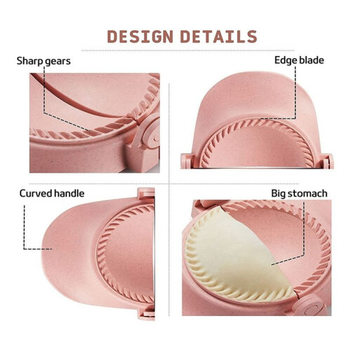 2X Dumpling Maker,Empanadas Press Mold Maker Set with Dough Cutter, Dumpling Mold Set and Cutter for Pierogi,()