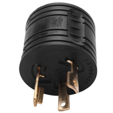 2X RV Generator Adapter 3-Prong 30A Male to 30A Female RV Power Plug 125V RV Plug for Motorhome Trailer L5-30P