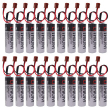 (20Pack) ER6VCT ER6V 3.6V 2000mAh Lithium PLC Backup Battery Replacement for Omron Robot with Small Plug Compatible with JAE