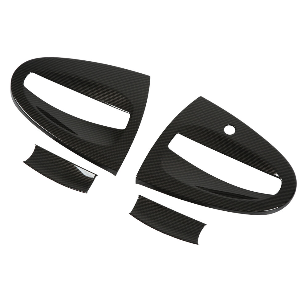 Smart Fortwo W451 4Pcs Carbon Fiber Effect Door Handle Bowl Cover Trim 8731390334957