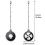 Ceiling Fan Pull Chain Set, 8Pcs Light Bulb and Fan Pattern Pull Chain Ceiling Fan Chain Extender with  Fan Chain 6