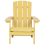 Beliani Garden Chair ADIRONDACK Yellow 2