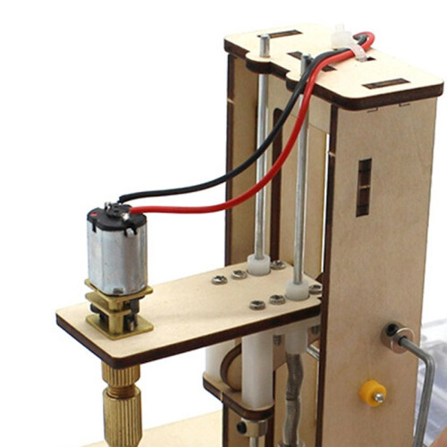 Desktop Drill Students Science and Technology Small Production Invention DIY Wooden Board Drilling Model Tools 2
